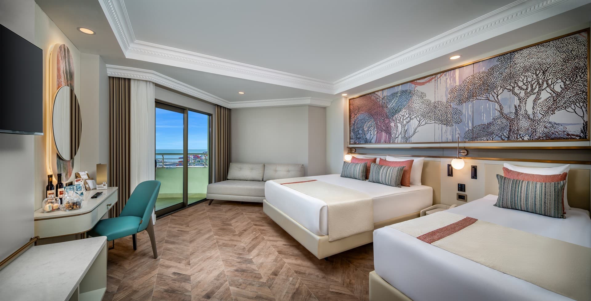 Standardní pokoj, přímý výhled na moře v hotelu Delphin Palace