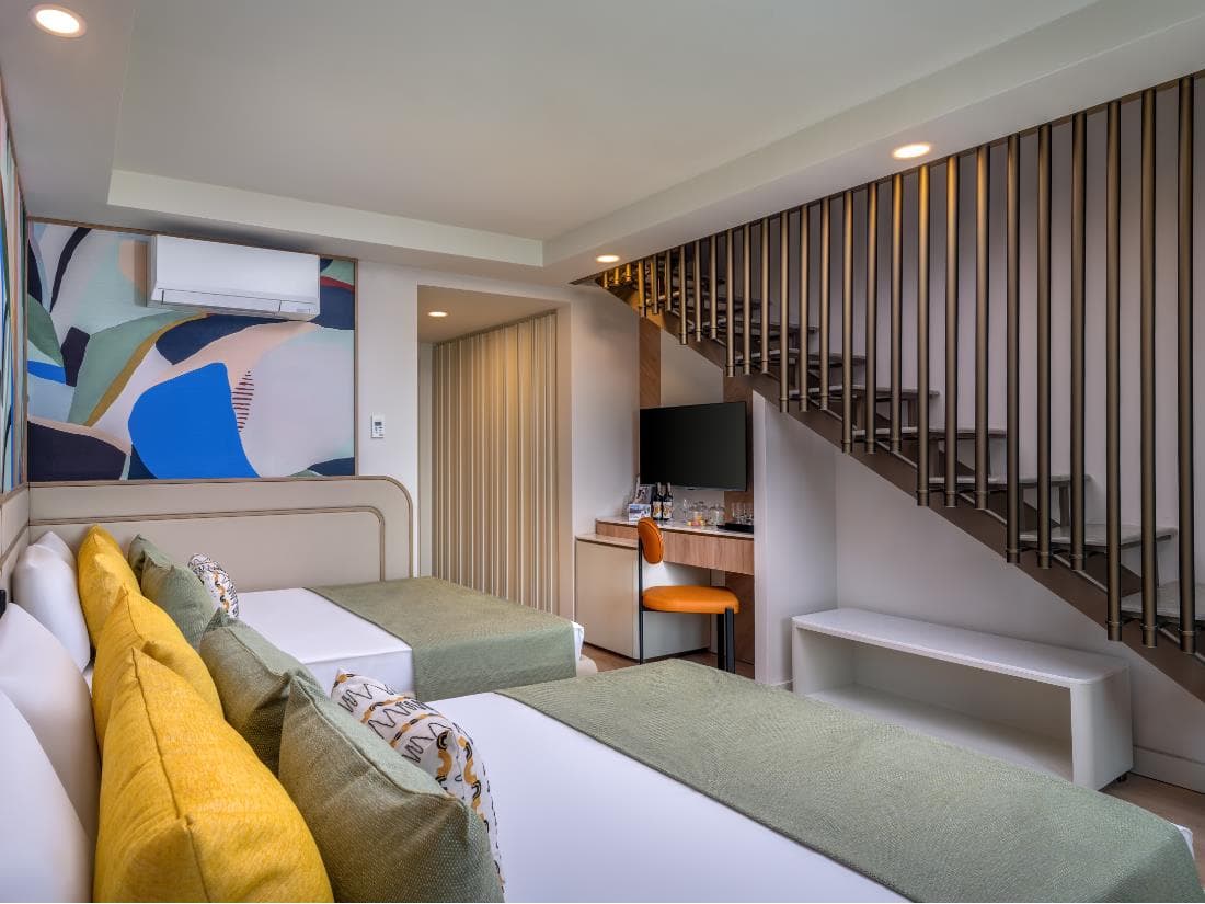 Cameră de familie duplex la Delphin Diva