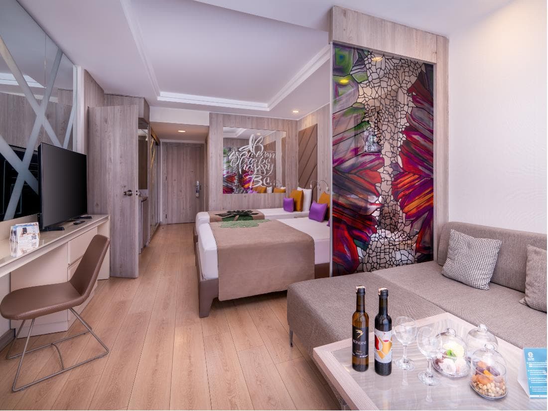 Be Trendy connecting kamer bij Delphin Be Grand Resort